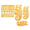 thumbnail image 3 of KAKOWELY Drawing Template 5PCS Drawing Template Design Formwork Ruler Building Formwork Cloud Ruler Curve Board Indoor Formwork Drawing Measuring Tool Ruler, 3 of 5