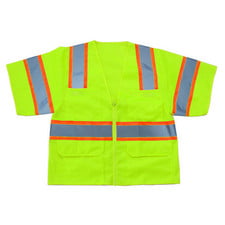 Graintex SV1552 Surveyors Safety Vest Lime Green Color 4XL
