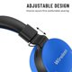thumbnail image 3 of Auriculares Bluetooth plegables supraaurales con micrófono, 8 horas de uso, azul oscuro, 3 of 7