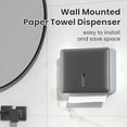 thumbnail image 2 of 2X Dispensador de Toallas de Mano para Montaje en Pared BañO Comercial Soporte para Toallas de Mano de Papel Plegable MúLtiple, 2 of 5