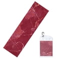 thumbnail image 2 of Picia Abstract Red Marble Pattern Cooling Towels (40"x12") Cool Towel, Cold Towel, Microfiber Soft Breathable Chilly Ice Towel, 2 of 9