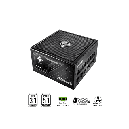 ASRock SL-850G 850W ATX3.1 & PCIe5.1 80 PLUS GOLD Certified Full Modular Power Supply