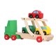 thumbnail image 3 of Camión remolque de madera, coche de juguete para niños, divertido camión portador simulado, juguete para juego de imitación educativo, 3 of 14