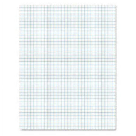 2PK Ampad Quadrille Pads, Quadrille Rule (4 sq/in), 50 White (Heavyweight 20 lb Bond) 8.5 x 11 Sheets (22000)