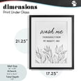 thumbnail image 3 of Wash Me Thoroughly Scripture Black Framed Print Under Glass, design by Lettered and Lined, 3 of 10