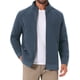 thumbnail image 1 of Chaqueta de felpa inspiradora CHIC para abrigo de invierno para hombres, con cuello alto, cremallera, suave, en color gris, 1 of 5