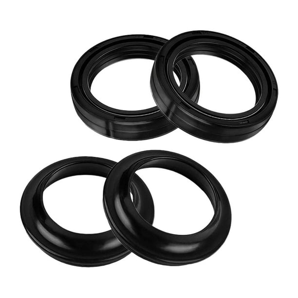 4 Pieces 39x52x11mm Heat Resistance Front Fork Oil Seal and Dust Seal