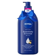 NIVEA Essentially Enriched Body Lotion with Hyaluronic Acid and Almond Oil, Holiday Gifts, 33.8 fl oz