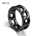 thumbnail image 2 of 316 titanium steel ring for men, stainless steel cast chain ring, 2 of 6