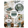 thumbnail image 4 of Cloth Napkins 1 Piece - 20x20 Inches, Green Gray White Washable Reusable Table Napkins, Country Vintage Gradient Wooden Plank Soft & Absortbent Dining Napkin for Party Wedding Hotel Restaurant, 4 of 8