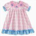 thumbnail image 1 of Gubotare Robe Fille Tout-Petit Robes Filles Froncées Enfants à Volants Fluide à Étages Ligne A Robe Évasée pour Fille 3T 4T (Rose,3-4 Ans), 1 of 6