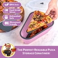 thumbnail image 2 of Recipiente reutilizable para pizza Pack con 5 bandejas, color rosa, 2 of 9