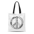 thumbnail image 1 of JSDART Sac Fourre-Tout en Toile Symbole de Paix Hippie pour Motif de Page de Coloriage Anti-Stress Sac d'Épicerie Réutilisable, 1 of 1