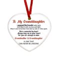thumbnail image 2 of Dserhfy Memorial Christmas Ornaments Hug from Heaven Heart Shaped Christmas Tree Ornament Sympathy Gifts for Loss of Loved One, 2 of 8