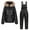 Black, variant on Hot6sl Outfit Sets for Women Winter Outfits for Women 2025 Winter Outdoor Snow Sports Jumpsuit Collar Coat Fashion Windproof Hooded Snowsuit Warm and Padded Suit