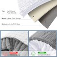 thumbnail image 4 of Smiry Bathroom Rugs 2 Piece Set, Soft Absorbent Chenille Bath Mat and U-Shaped Toilet Contour Rug, Non Slip Shaggy Bath Rug Set (30x20+24x20, White), 4 of 6