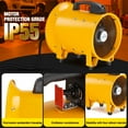 thumbnail image 4 of iLIVING 10 inch Utility Blower Exhaust Warehouse Ventilator Fan, 350W, 3450RPM, 4 of 7