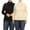 Black-Oatmeal, variant on Women's Plus Size Long Sleeve Turtleneck Sweater Tops(Pack of 2)