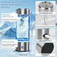 thumbnail image 2 of Portable Rechargeable Hydrogen Water Bottle Generator with SPE & PEM Technology - 3000ppb Hydrogen-Rich Water Ionizer for Home, Office, Gym & Travel, 2 of 8