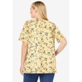 thumbnail image 3 of Woman Within Plus Size 7-Day Layer-Look Elbow-Sleeve Tee, 3 of 6