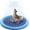 Blue, variant on Dog Pool, Anti-Slip Splash Pad for Dogs, 51 in, Blue | 0.58 mm Thickened Water Mat for Large Breeds and Kids, with Backyard Sprinklers for Summer Play