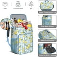 thumbnail image 3 of Yellow Lemon Print Backpack Cooler, Leakproof Insulated Lunch Bag for Tropical Trips and Summer Fun, 3 of 5