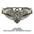 thumbnail image 4 of CandyMan Fashion Briefs 99830 Color Nude-Black Size S/M, 4 of 5