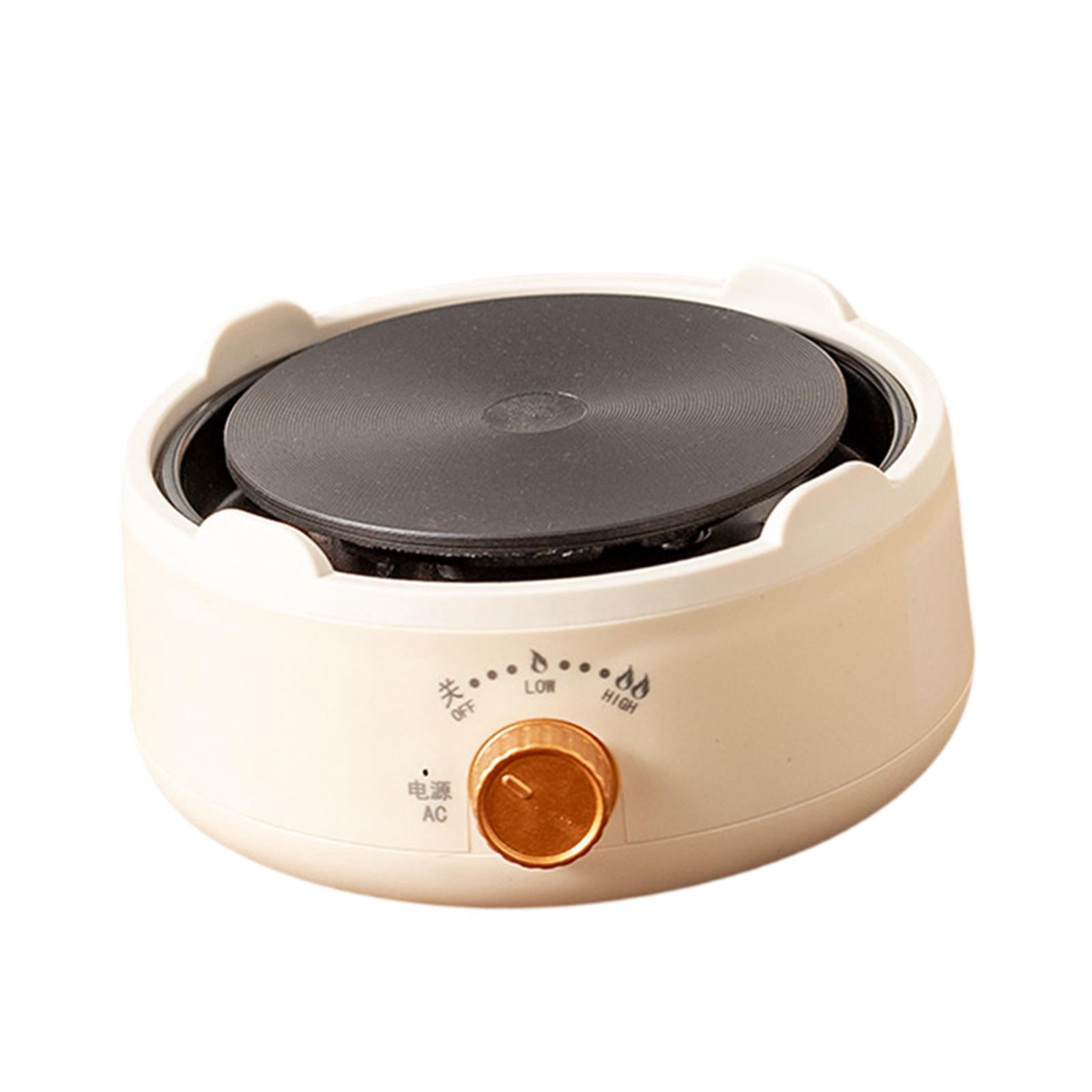 Baoblaze Electric Stovetop Compact Small Hot Plate for Indoor Outdoor Kitchen Camping Beige White