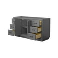 thumbnail image 4 of Wyndham Collection WCF292960SGGCXSXXMXX Miranda 60" Single Free Standing Vanity Cabinet, 4 of 7