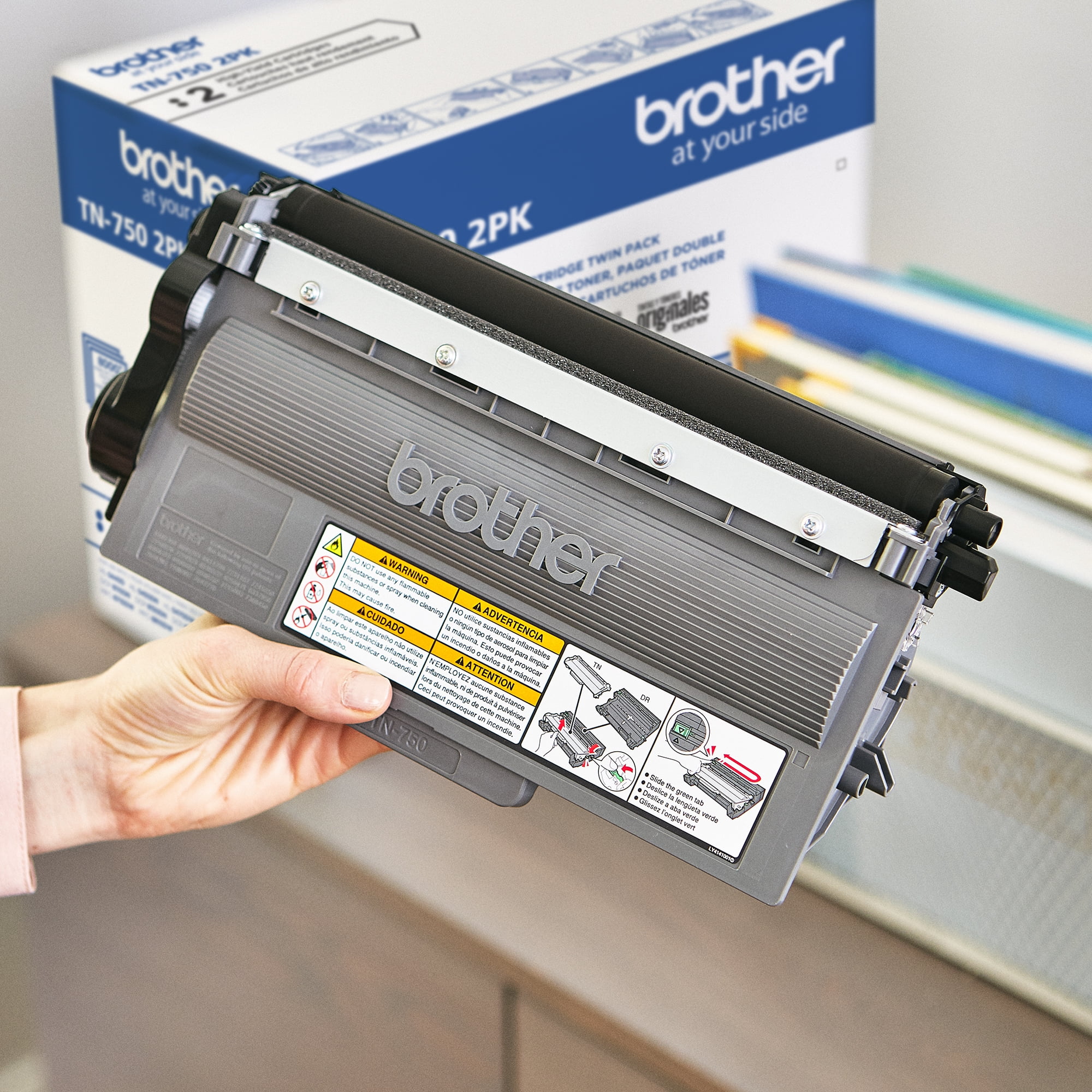 Brother Genuine High-yield Black Printer Toner Cartridge, TN7502PK