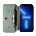 thumbnail image 6 of Dteck Wallet Case for iPhone 13 6.1 Inch, Fiber Pattern Leather Case with Suction Cup, Lightweight and Portable Card Slot Pockets for Full Protection for iPhone 13, Green, 6 of 6