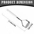 thumbnail image 3 of Clearance Cooking Utensils under $6 Mini Potato Mashers Stainless Potato Food Masher With Plastic Handle Hand Masher Vegetables Fruits Masher Kitchen Tool For Cooking Integrated Masher, 3 of 9