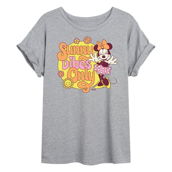 Disney - Mickey & Friends - Minnie - Sunny Vibes Only - Women's Oversized T-Shirt