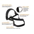 thumbnail image 3 of Dog Muzzle, [Upgraded] Nylon Soft Muzzle Anti-Biting Barking Secure, with Reflective Strip & Overhead Strip (Orange，L), 3 of 4