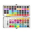 thumbnail image 1 of GUOOL 50/72/90 Color Solid Watercolor Paint Set Basic Neon Glitter Watercolor Pigments 90 Colors, 1 of 9