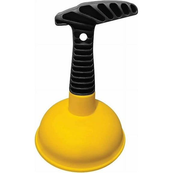 Sink Plunger, Easy to use Mini Plunger with Short Handle, Power Small Plunger Unclogging Tool for Kitchen Sink, Shower, Bathroom Drains and Bath, Red