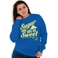 thumbnail image 3 of Sweet Cute Pick-Up Line Corny Nerdy Women Crewneck Sweatshirt Brisco Brands S, 3 of 5