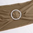 thumbnail image 3 of BalsaCircle 5 Spandex Chair Sashes Silver Round Buckle Party Ceremony Decorations Cheap, 3 of 8