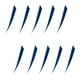 thumbnail image 4 of 10 piezas Flecha Fletching Cola 5 pulgadas Azul, 4 of 8