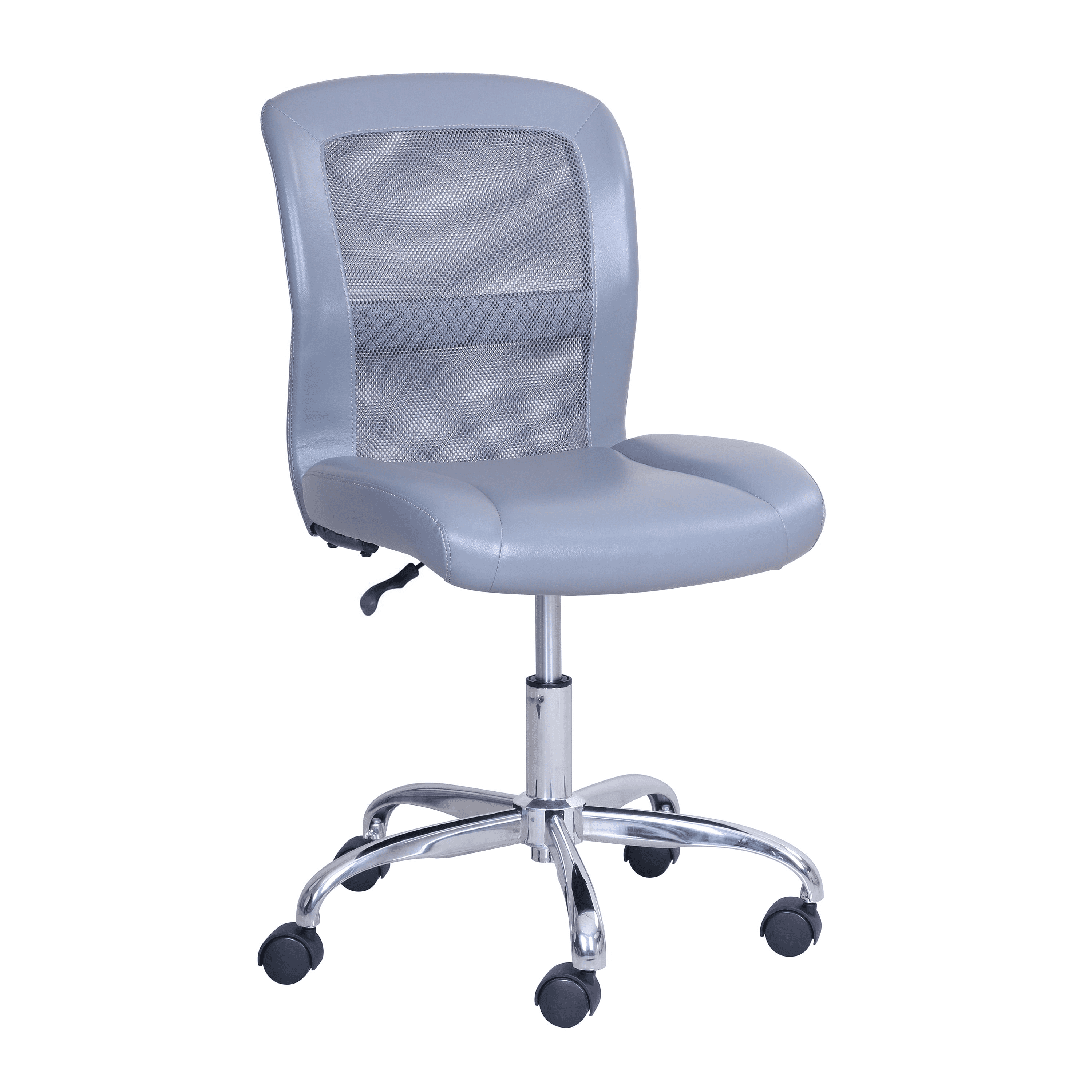 Mainstays Mid Back Vinyl Mesh Task Office Chair Gray Walmart