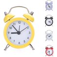 thumbnail image 3 of mini reloj despertador de campana doble reloj de escritorio de metal redondo reloj de pie para el hogar habitación cocina oficina luz púrpura brillar Electrónica, 3 of 5