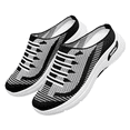 thumbnail image 5 of gzxflxpge Women Slip‑On Backless Mule Shoes Breathable Knit Mesh Casual Sneakers, Non‑Slip Light Weight Weaving Walking Footwear for Daily Wear Black 8（CN-40）, 5 of 6