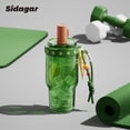 thumbnail image 5 of Sidagar 22oz Tritan Sports Water Bottle with Straw & Strap, Leak-Resistant Travel Cup, Green, 5 of 9