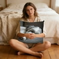 thumbnail image 4 of Fasiaou Personalized Pet Photo Collection Pillow Cover in Polyester Fabric for Rectangular Sofa Decorative Cushion Display,E, 4 of 6