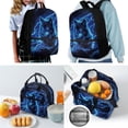 thumbnail image 2 of Jeiento Wolf School Backpack Set for Boys 4Pcs Middle Backpacks with Lunch Box Pencil Case and Water Bottle Holder 17inch Kids Bookbag Sets for Elementary High School Bags Daypack Blue, 2 of 7