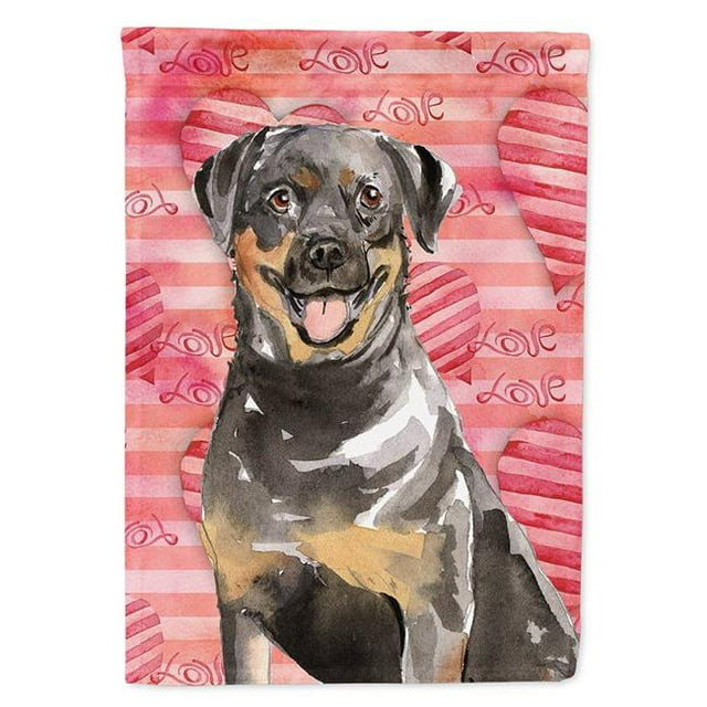 Carolines Treasures CK1757GF Love a Rottweiler Garden Size Flag