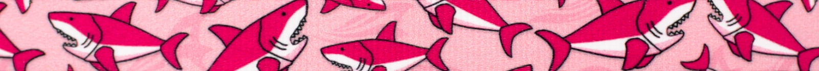 Country Brook Design® Pink Sharks Lite Tape (1/2 Inch, 50 Yards)