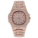 thumbnail image 1 of Reloj de cuarzo para hombre, reloj de pulsera de acero para hombre, reloj de diseño clásico de moda dorado para hombre, 1 of 3