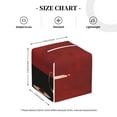 thumbnail image 3 of Kdxio Minimalist Romantic Dinner Print Tissue Box Cover,Square Decorative PU Leather Facial Paper Case Organizer Holder Dispenser for Bathroom,Night Stands,Desk,Car 5.2''X5.2''X5.2'', 3 of 6