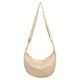 thumbnail image 1 of Bolso cruzado de media luna tejido de paja para mujer, bolso informal de media luna para viajes al aire libre, 1 of 9